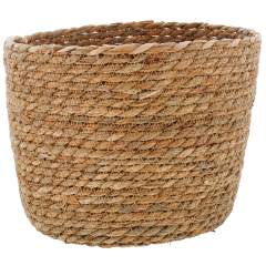 Okrągły koszyk osłonka na doniczkę 27x21 cm