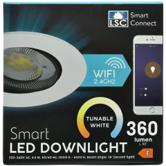 Oczko podtynkowe LSC Smart Connect 4,8 wata 360 lumenów Różne warianty