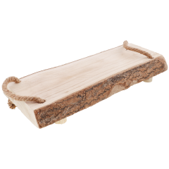 Taca z kory drzewnej 27x21x6 cm deseczka ozdobna