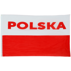 Flaga Polski 150x90 cm bandera dla kibica POLSKA