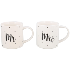 Kubki Mr & Mrs 2 sztuki 250 ml na ślub