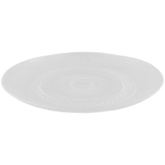 Talerz szklany Stelia, 25 cmze wzorkiem tłoczonym