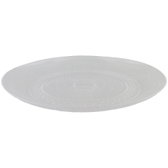 Talerz szklany Stelia, 32 cmze wzorkiem tłoczonym