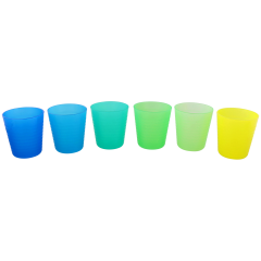 Kubki plastikowe 6 sztuk turystyczne