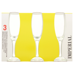 Kieliszki do szampana Imperial 3 sztuki, 3 sztuki