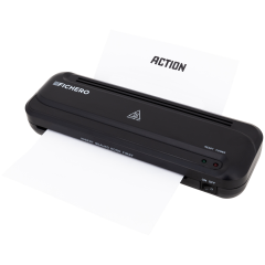 Laminator Z 5 laminowanymi kartkami