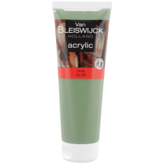 Farba akrylowa Van Bleiswijck 250 ml oliwkowy