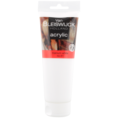 Farba akrylowa Van Bleiswijck 250 ml kolor biały