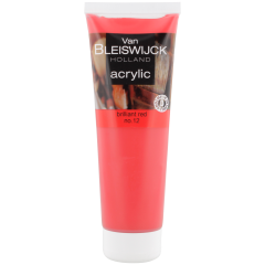 Farba akrylowa Van Bleiswijck 250 ml kolor brilliant red