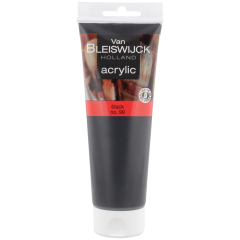 Farba akrylowa Van Bleiswijck 250 ml kolor czarny