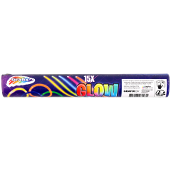 Świecące pałeczki na imprezę fluo Grafix 15 sztuk