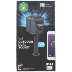Podwójne gniazdko wifi LSC Smart Connect Do użytku na zewnątrz