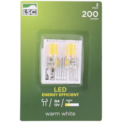 Żarówki wtykowe LED LSC 2 waty 200 lumenów 2 sztuki