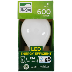 Żarówka LED typu soft-tone LSC 6 watów 600 lumenów