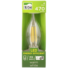 Żarówka żarnikowa LED płomyk LSC 4 waty 470 lumenów