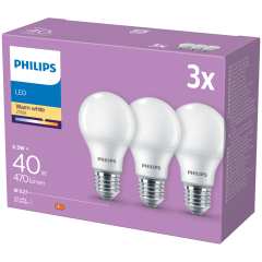 Żarówki LED Philips 6 watów 470 lumenów 3 sztuki