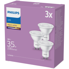 Żarówki LED Philips 3 waty 230 lumenów 3 sztuki
