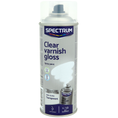 Bezbarwny lakier natryskowy do malowania na wysoki połysk Spectrum 400 ml przezroczysty