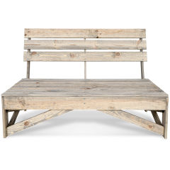 Ławka z palet 115x75x79 cm