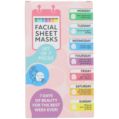 Maseczki do twarzy na 7 dni 7-częściowy