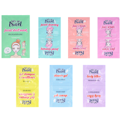 Saszetki podróżne z produktami do pielęgnacji 7 sztuk