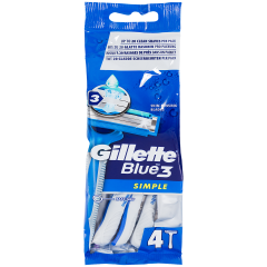 Maszynki do golenia Blue 3 Gillette Simple, 4 sztuki
