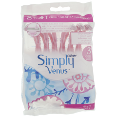 Maszynki do golenia Gillette Simply Venus, 12-pak