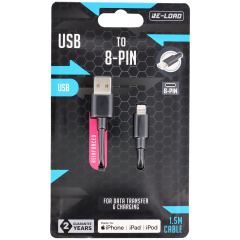Kabel MFI 8-pin i kabel do ładowania Re-load 1,5 m