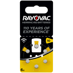 Baterie do aparatu słuchowego Rayovac A10 6 sztuk