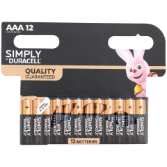 Baterie Duracell AAA, 12 sztuk