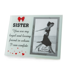 Ceramiczna Ramka Na Zdjęcie SIOSTRA 23X18 SZARA