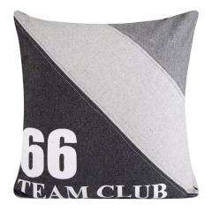 POSZEWKA 3 ODCIENIE Z NAPISEM 38X38X CM SZARA