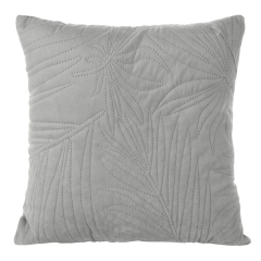 Poszewka 40x40 VELVET WELUR SREBRNA