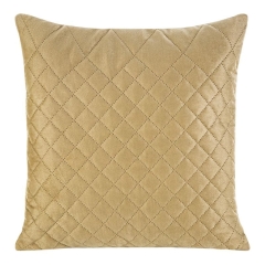 POSZEWKA WELUROWA VELVET PIKOWANA 40X40 CM BEŻOWA