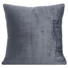 POSZEWKA CIENIOWANA WELUR VELVET 40 X 40 SZARA