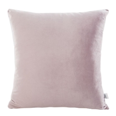 POSZEWKA GŁADKA WELUR VELVET 40X40 CM PUDROWY RÓŻ