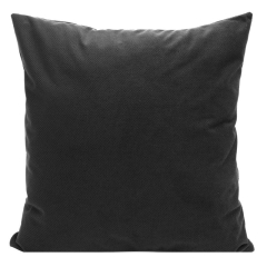 POSZEWKA GŁADKA WELUR VELVET 45X45 CM CZARNA