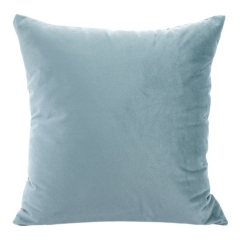 POSZEWKA GŁADKA WELUROWA VELVET 40X40 CM TURKUSOWA