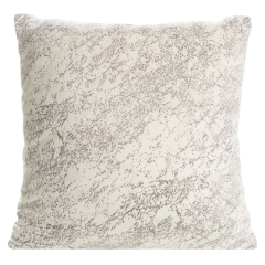 POSZEWKA MARMUR WELUR VELVET 40 X 40 CM KREMOWA