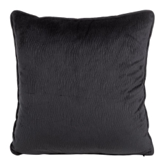 POSZEWKA WYTŁACZANA WELUR VELVET 40 X 40 CM CZARNA