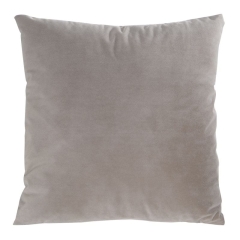 POSZEWKA Z MATOWEGO WELWETU 45X45 CM BEŻOWA