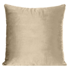MIĘKKA POSZEWKA GŁADKA WELUR VELVET 40X40CM BEŻOWA
