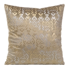 POSZEWKA NADRUK BOHO WELUR VELVET 40X40 BEŻOWA