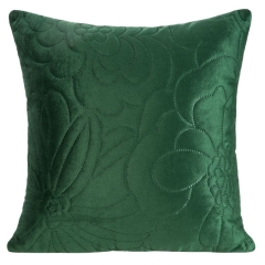 POSZEWKA BEZSZWOWY WZÓR WELUR VELVET 40X40 ZIELONA