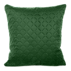 POSZEWKA PIKOWANA WELUR VELVET 40X40 CM ZIELONA