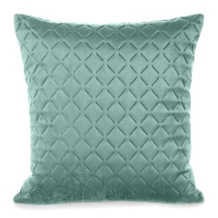 POSZEWKA PIKOWANA WELUR VELVET 40X40 CM MIĘTOWA