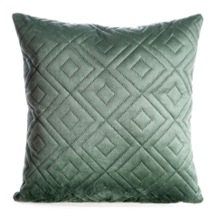 POSZEWKA WELUR VELVET ROMBY 40X40 CM MIĘTOWA