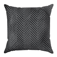 PIKOWANA POSZEWKA WELUR VELVET 45X45 CM CZARNA