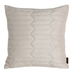 PIKOWANA POSZEWKA WELUR VELVET 45X45 CM KREMOWA