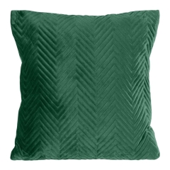 PIKOWANA POSZEWKA WELUR VELVET 45X45 CM ZIELONA